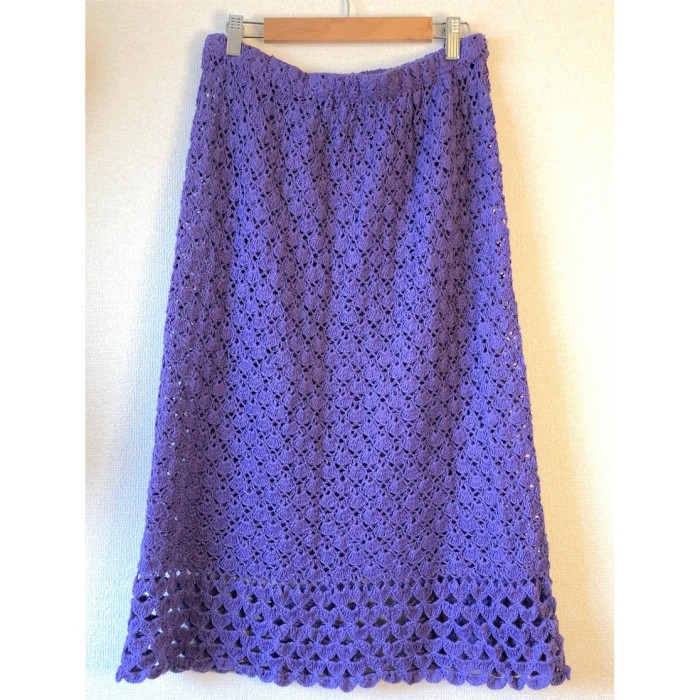 70s Purple crochet SETUP | Vintage.City 古着屋、古着コーデ情報を発信