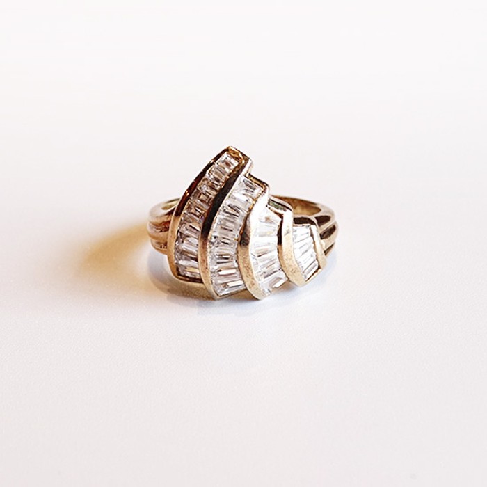 Vintage 925 K18GF Diamond Ring | Vintage.City Vintage Shops, Vintage Fashion Trends
