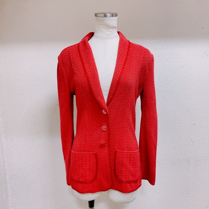 アルマーニ　長袖ジャケット　赤色　GIORGIO ARMANI | Vintage.City 古着屋、古着コーデ情報を発信