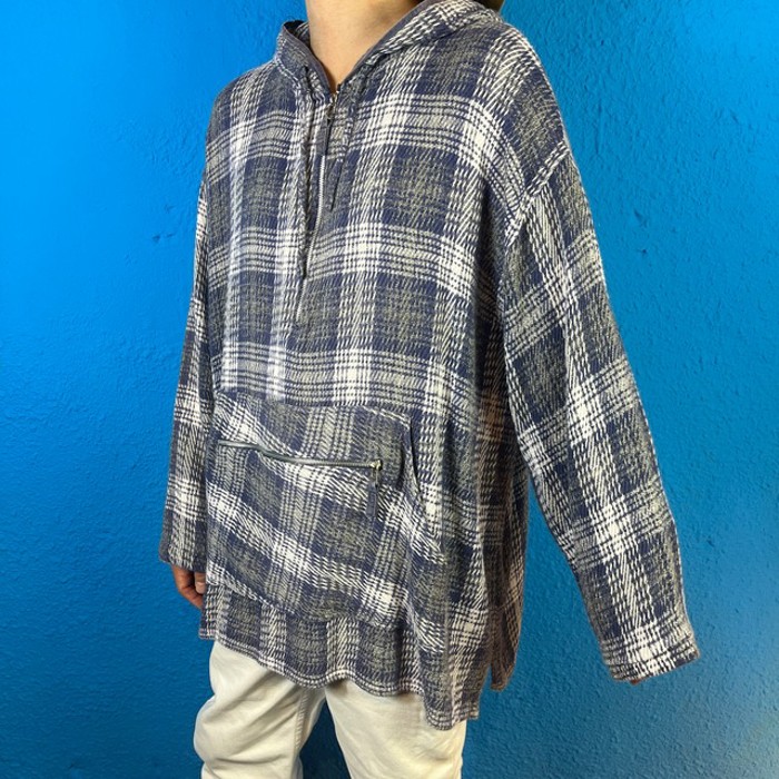 90s Checked Knit Half Zip Pullover | Vintage.City 古着屋、古着コーデ情報を発信