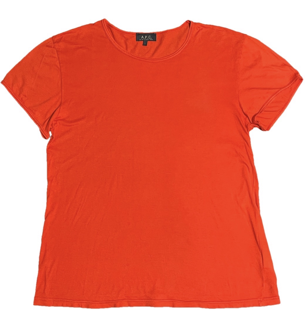 フランス製 A.P.C. 半袖クルーネックTシャツ レッド 1サイズ | Vintage 