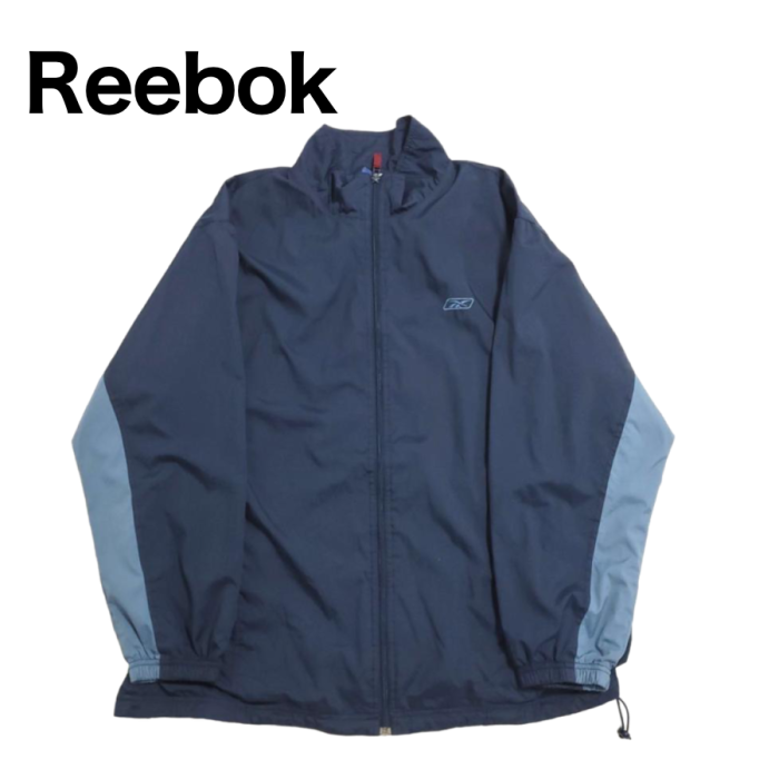 【657】Reebok　ナイロンジャケット　青・紺　XLサイズ　ポリ100 | Vintage.City 빈티지숍, 빈티지 코디 정보