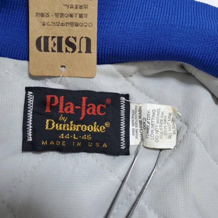 【665】Pla-Jac　USA製ナイロンスタジャン　青・ブルー　Lサイズ | Vintage.City 古着屋、古着コーデ情報を発信