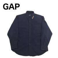 【669】GAP 長袖ワイシャツ/Yシャツ ネイビー  Lサイズ | Vintage.City ヴィンテージ 古着