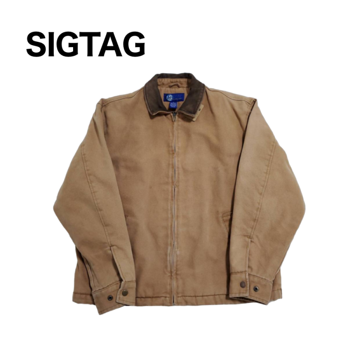 【674】SIGTAG ダックジャケット コーデュロイＭサイズ | Vintage.City 빈티지숍, 빈티지 코디 정보