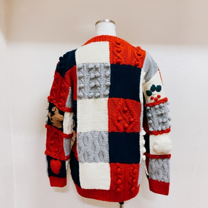 ヴィンテージ　長袖ニット　3dニット vintage knit sweater | Vintage.City 古着屋、古着コーデ情報を発信