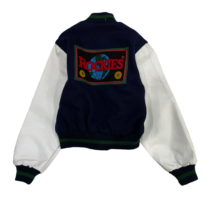 1990's leather×wool stadium jacket #A108 | Vintage.City Vintage Shops, Vintage Fashion Trends