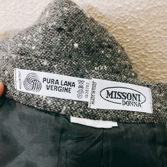 ミッソーニ　ウールスカート　グレー色　MISSONI | Vintage.City 古着屋、古着コーデ情報を発信