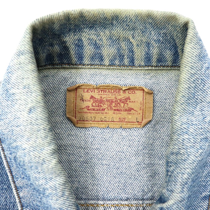 LEVI'S デニムジャケット 70507-0218 80sUSA製 | Vintage.City 古着屋、古着コーデ情報を発信
