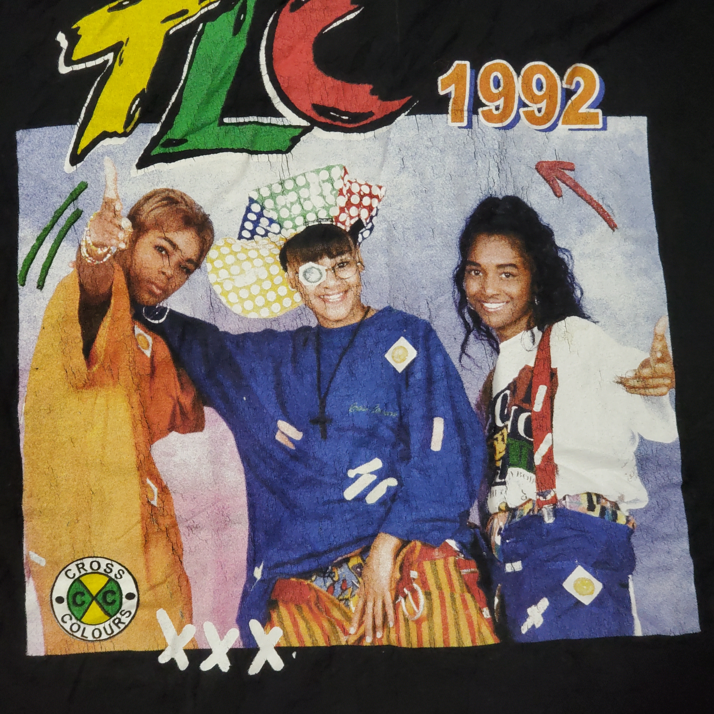 TLC 1992 ティーエルシー 音楽グループ USA古着 半袖Tシャツ | Vintage