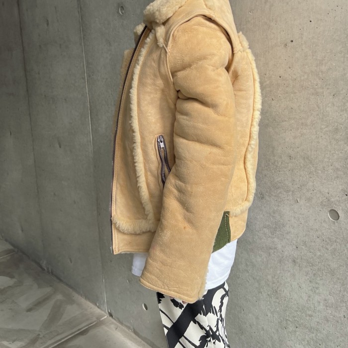 80s design mouton jacket | Vintage.City 古着屋、古着コーデ情報を発信