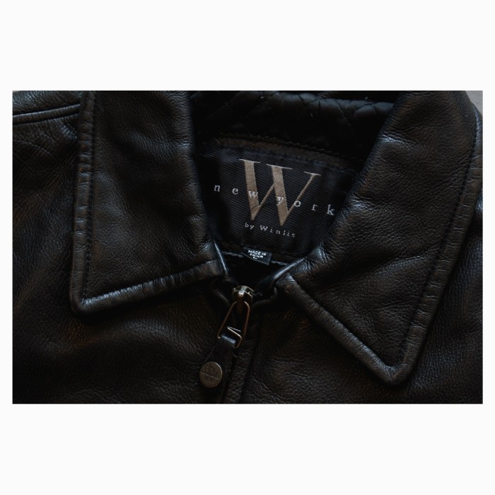 Vintage “Winlit New York” Zipup Leather | Vintage.City 古着屋、古着コーデ情報を発信