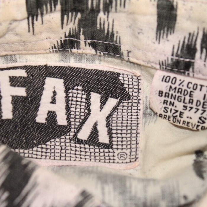 80s FAX Multi Pattern Cotton Shirt | Vintage.City 古着屋、古着コーデ情報を発信