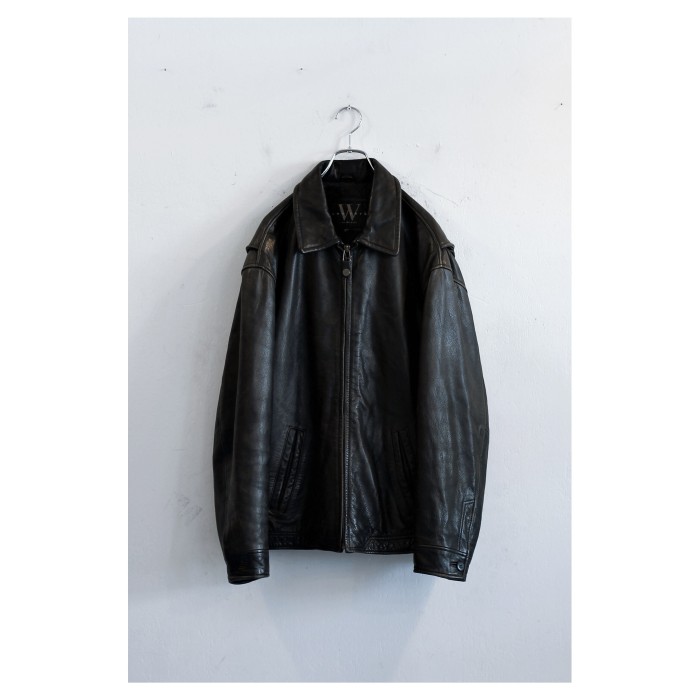 Vintage “Winlit New York” Zipup Leather | Vintage.City 빈티지숍, 빈티지 코디 정보