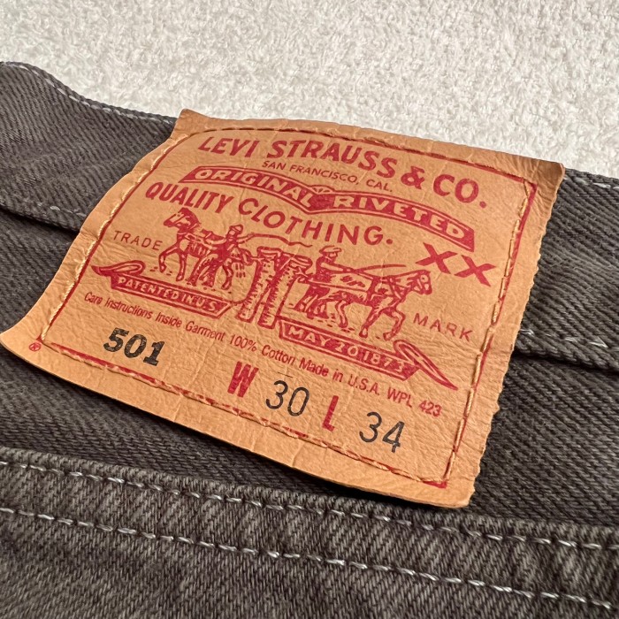 Levi's 501 USA製 W30 リーバイス グレー カーキー デニム | Vintage.City 古着屋、古着コーデ情報を発信