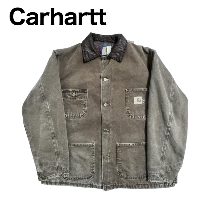 【676】CarharttUSA製　襟コーデュロイダックジャケット　 | Vintage.City 빈티지숍, 빈티지 코디 정보