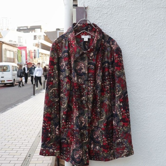 Camoflage like Art Pattern Big Jacket | Vintage.City Vintage Shops, Vintage Fashion Trends