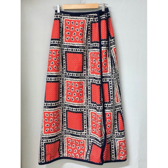 Vintage reversible wrap maxi skirt | Vintage.City 빈티지숍, 빈티지 코디 정보