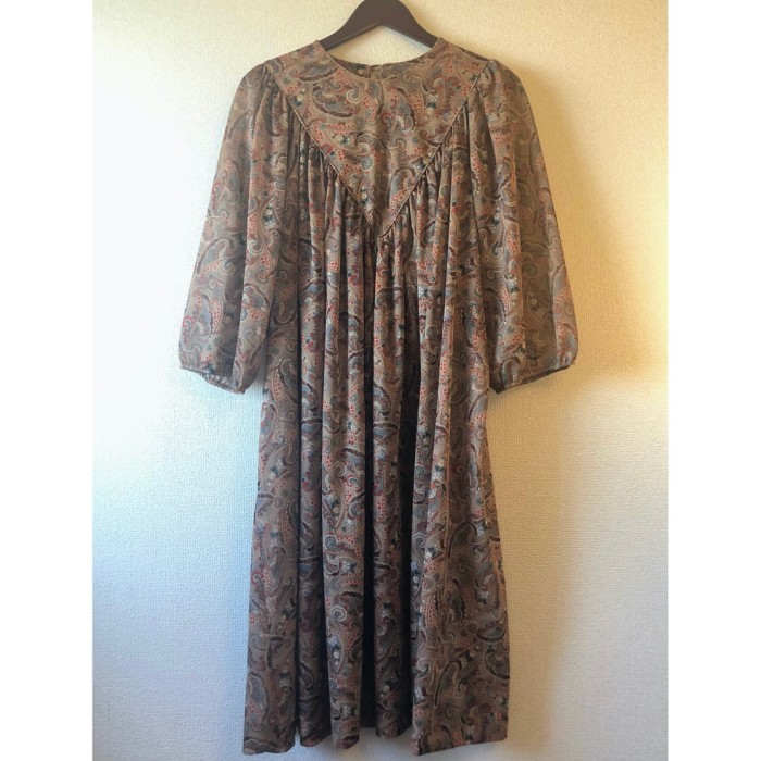 70s Paisley tunic dress | Vintage.City 古着屋、古着コーデ情報を発信