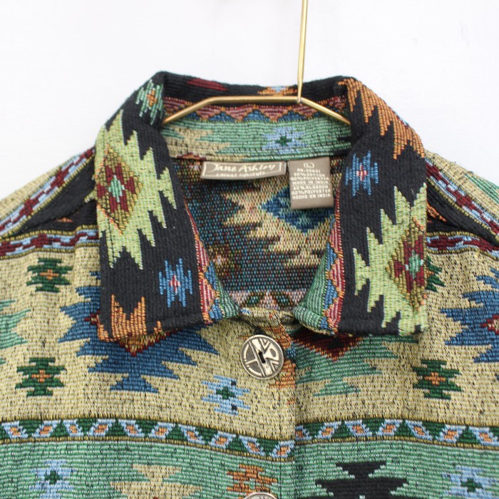 USA VINTAGE アメリカ古着ネイティブ柄ジャガード刺繍デザインジャケット | Vintage.City 빈티지숍, 빈티지 코디 정보