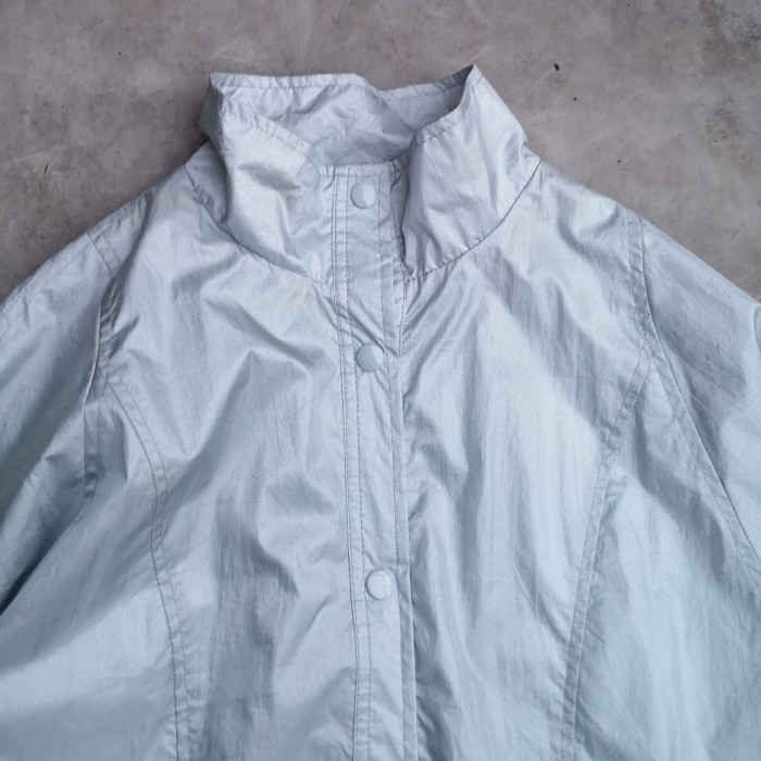 silver nylon jacket / tech future | Vintage.City 古着屋、古着コーデ情報を発信