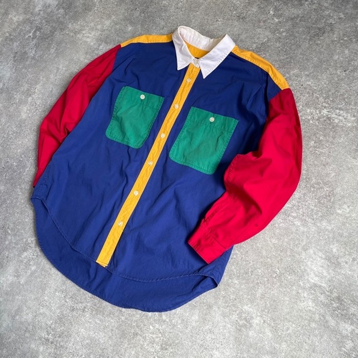 【L】multicolor shirt | Vintage.City 빈티지숍, 빈티지 코디 정보