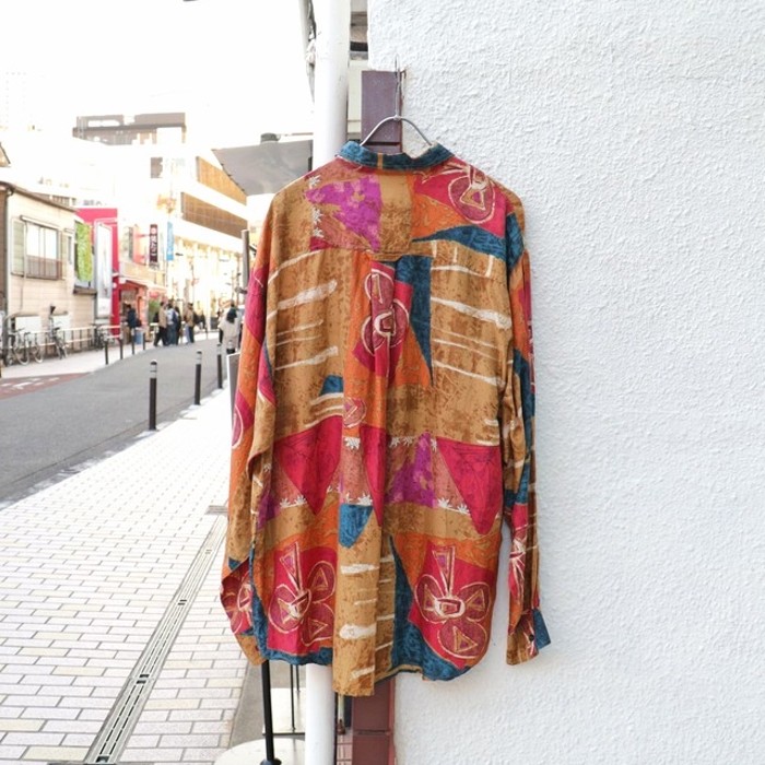 Artistic Overall Pattern Silk Shirt | Vintage.City Vintage Shops, Vintage Fashion Trends