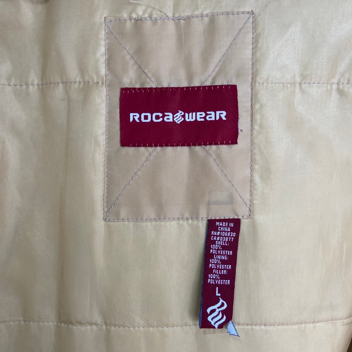 『送料無料』rocawear ロカウェア　中綿ナイロンジャケット　刺繍ロゴ　L | Vintage.City 古着屋、古着コーデ情報を発信