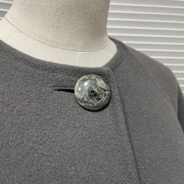 marble button collarless coat | Vintage.City Vintage Shops, Vintage Fashion Trends