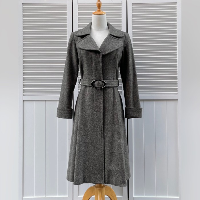 fit and flare tweed coat | Vintage.City 빈티지숍, 빈티지 코디 정보