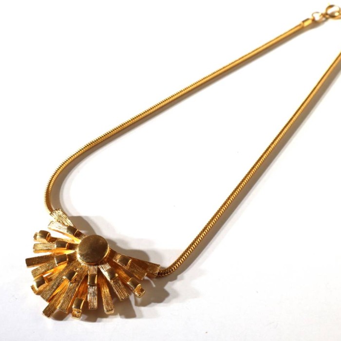 80s vintage gold tone short necklace | Vintage.City 古着屋、古着コーデ情報を発信