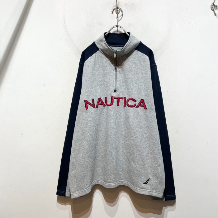 “NAUTICA” Half Zip Sweat Shirt | Vintage.City 빈티지숍, 빈티지 코디 정보