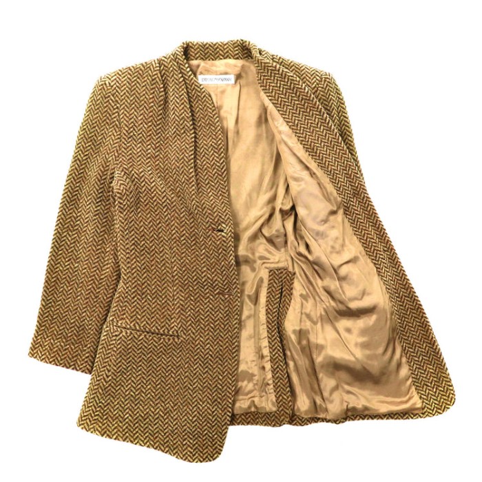 EMPORIO ARMANI ヘリンボーンツイードジャケット イタリア製 | Vintage.City 古着屋、古着コーデ情報を発信