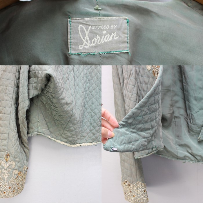 60's〜70's USA VINTAGE ビジュー刺繍キルティングジャケット | Vintage.City 빈티지숍, 빈티지 코디 정보