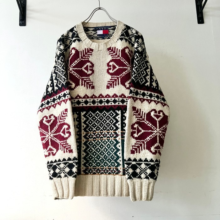Tommy Hilfiger Nordic Pattern Knit Sweat | Vintage.City 빈티지숍, 빈티지 코디 정보