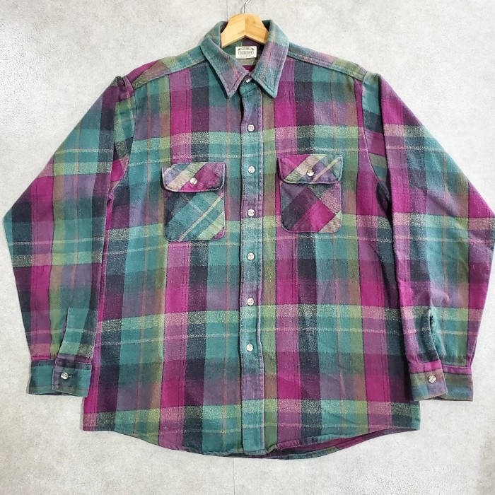 five brotherファイブブラザー90sフランネルチェックシャツジャケット | Vintage.City 빈티지숍, 빈티지 코디 정보
