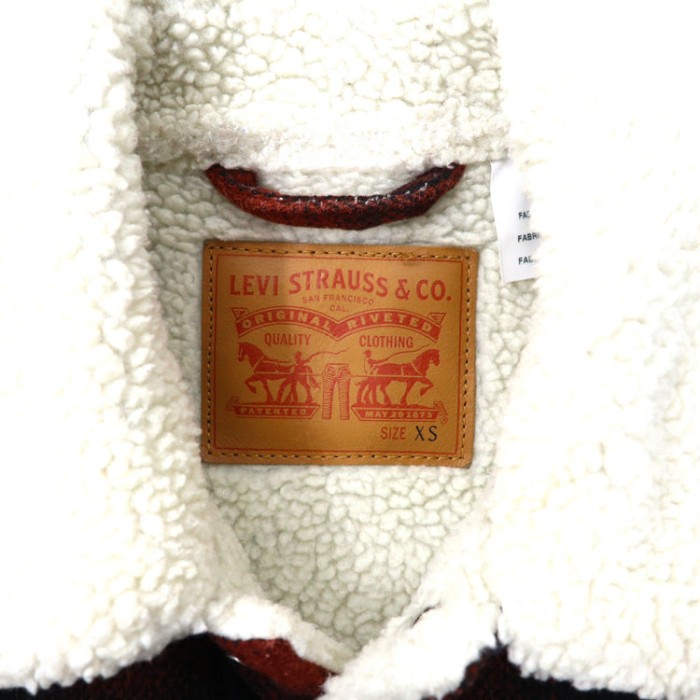 LEVI'S ボアトラッカージャケット XS ブラウン チェック ウール | Vintage.City 古着屋、古着コーデ情報を発信