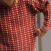 ~80s DEVOLD Bird's eye Pattern Wool Knit | Vintage.City ヴィンテージ 古着