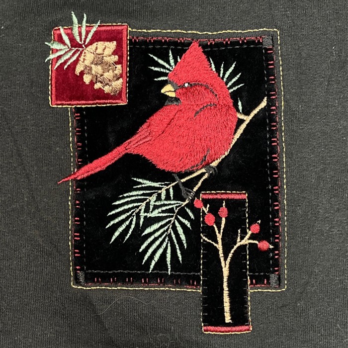 2Xsize embroidery Bird sweat | Vintage.City 빈티지숍, 빈티지 코디 정보