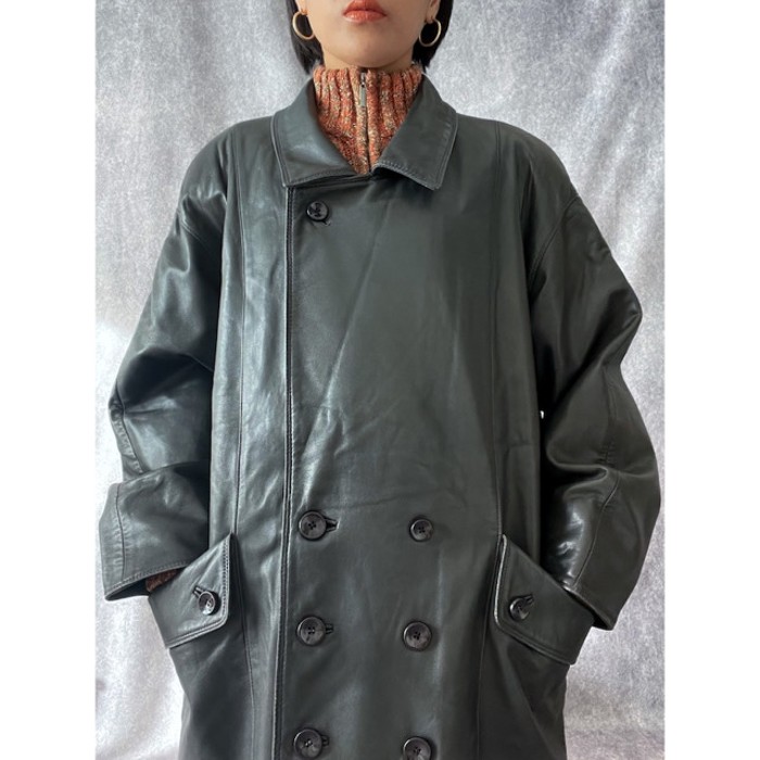 90s 3way sheepskin leather w jacket coat | Vintage.City 빈티지숍, 빈티지 코디 정보