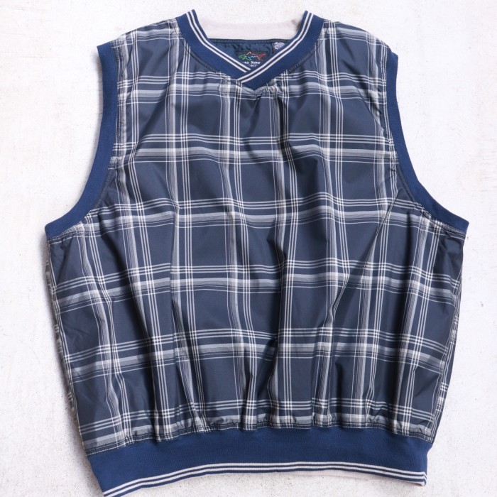 Vintage nylon check vest | Vintage.City 빈티지숍, 빈티지 코디 정보