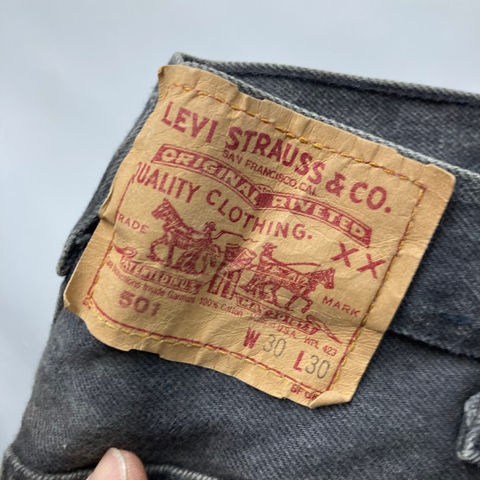 Levi’s501 USA製ブラックデニムW30 L30 | Vintage.City 古着屋、古着コーデ情報を発信