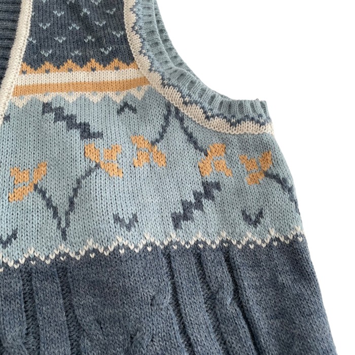 《EURO》Design Knit vest , made in Italy | Vintage.City 古着屋、古着コーデ情報を発信