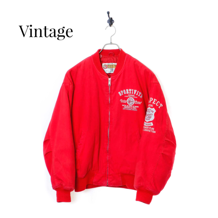 VINTAGE EMBROIDERY BOMBER JACKET/XL | Vintage.City Vintage Shops, Vintage Fashion Trends