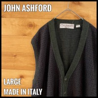 【JOHN ASHFORD】イタリア製 ベスト 前開き 総柄 柄物 EU古着 | Vintage.City ヴィンテージ 古着