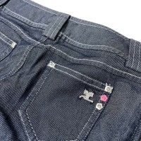 Courreges Denim Pants Glitter Logo | Vintage.City ヴィンテージ 古着