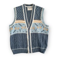《EURO》Design Knit vest , made in Italy | Vintage.City ヴィンテージ 古着