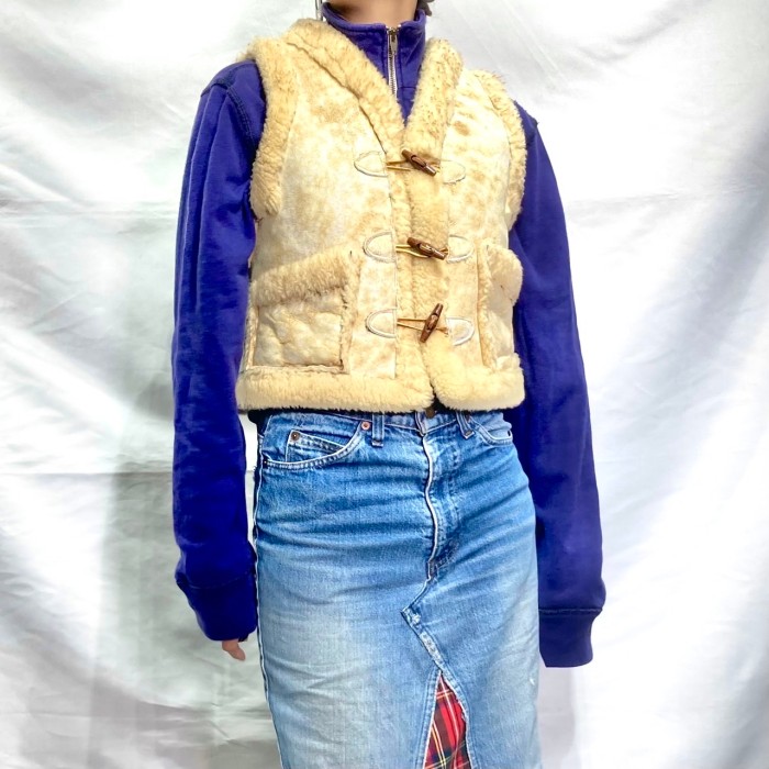 Sheepskin mouton vest | Vintage.City 古着屋、古着コーデ情報を発信