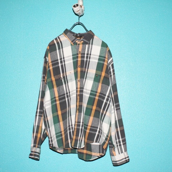 90s Eddie Bauer Cotton Flannel Shirt XL | Vintage.City Vintage Shops, Vintage Fashion Trends