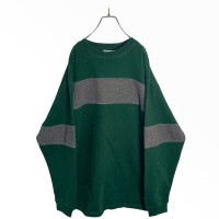 90s BIKE L/S bi-color design sweatshirt | Vintage.City ヴィンテージ 古着